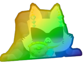 Flex Fluffy Cat (Rainbow)